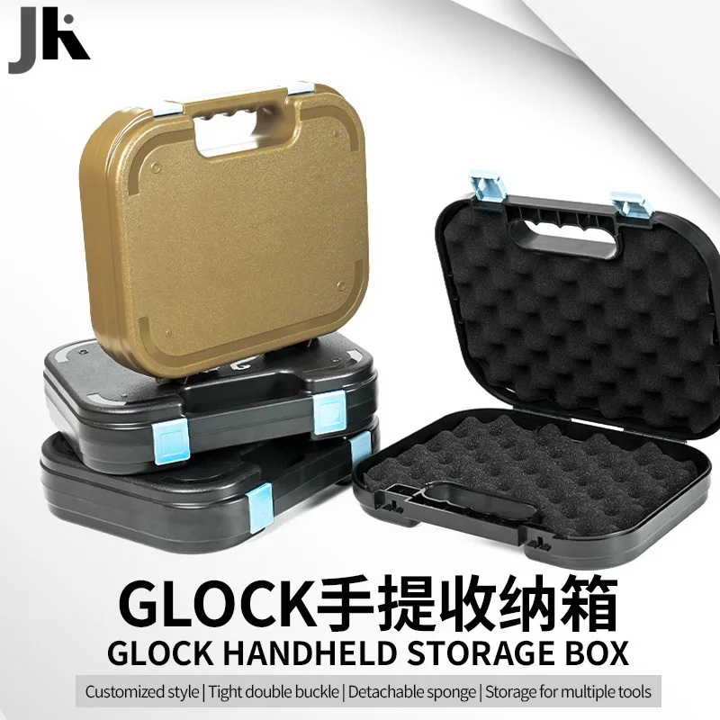 Estuche táctico para pistola Glock, caja de transporte de seguridad, Maleta, accesorios para pistola de mano, herramientas de caza, estuche portátil de almacenamiento de seguridad - imagen 5