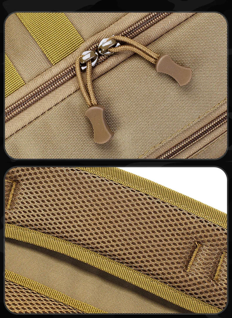 Una bolsa de bronceado con cremallera y mango marrón