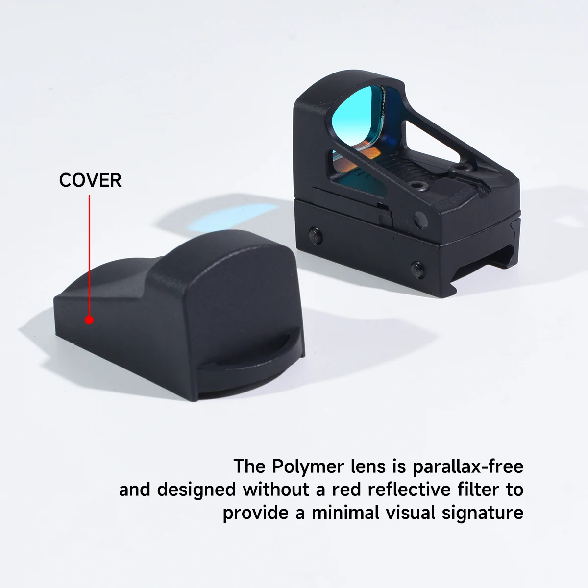 R * s Mini mira táctica de punto rojo, Rifle de caza, mira réflex Airsoft Gl * cck, mira de tiro holográfica para riel Picatinny Weaver - imagen 4