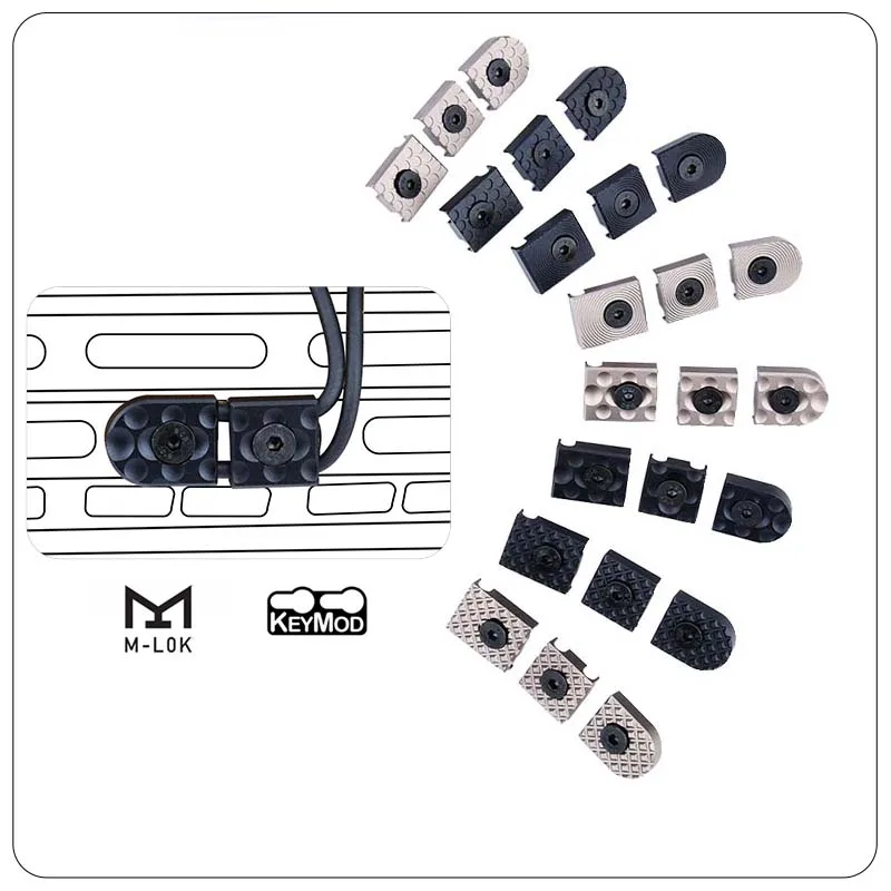 Sistema de guía de cables CNC táctico, máquina de gestión de cables para riel de 20mm MLOK KEYMOD SF M600 M300, interruptor de linterna para caza - imagen 3