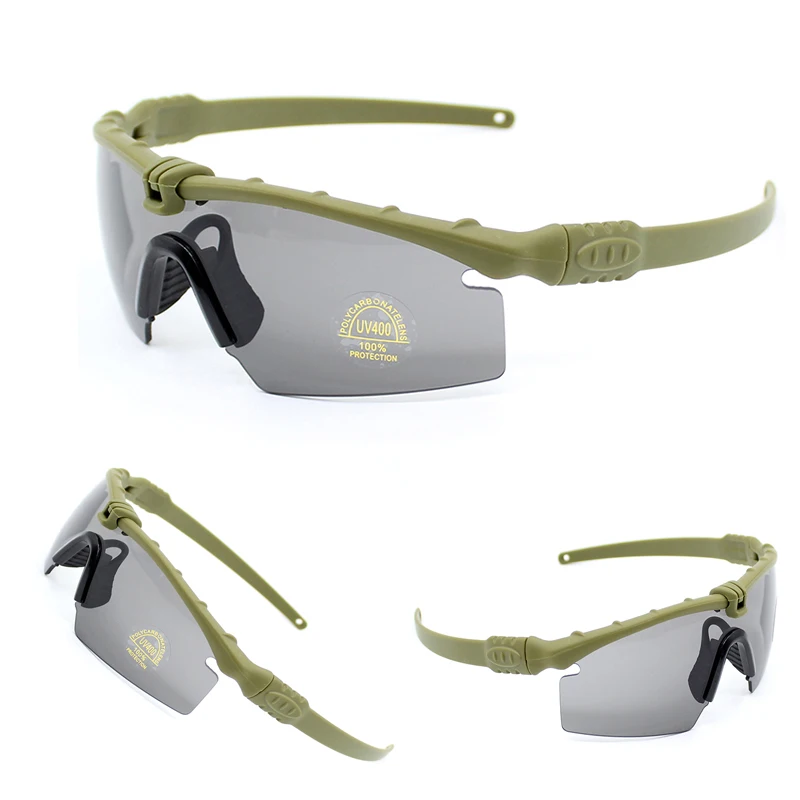 Gafas tácticas militares polarizadas Uv400 para hombres al aire libre, gafas de caza y tiro, gafas de seguridad deportivas Airsoft con 4 lentes - imagen 5