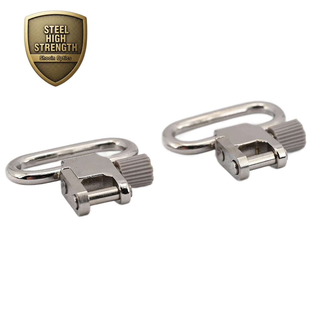 Eslinga giratoria para pistola Sparta para correa de hombro de 1 pulgada Níquel/2 piezas - imagen 3