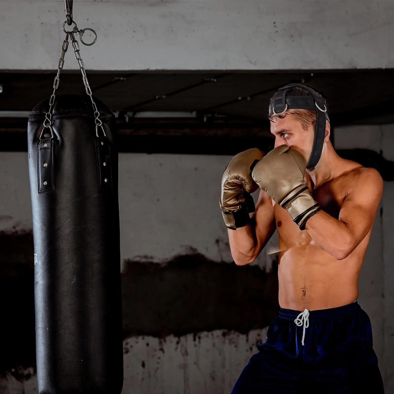Arnés de cuello entrenamiento pesas – Fortalecimiento cervical táctico - imagen 2