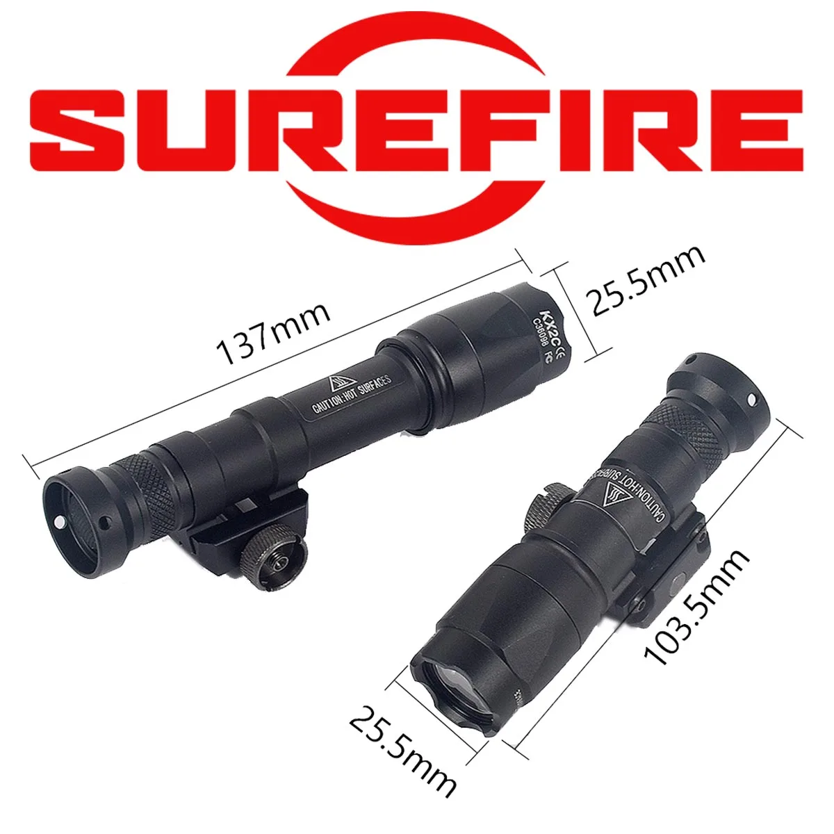Surefire Mark M600C M600 M300 luz exploradora táctica AR15 Rifle Airsoft armas linterna caza luz UNIDAD interruptor de botón caliente - imagen 5