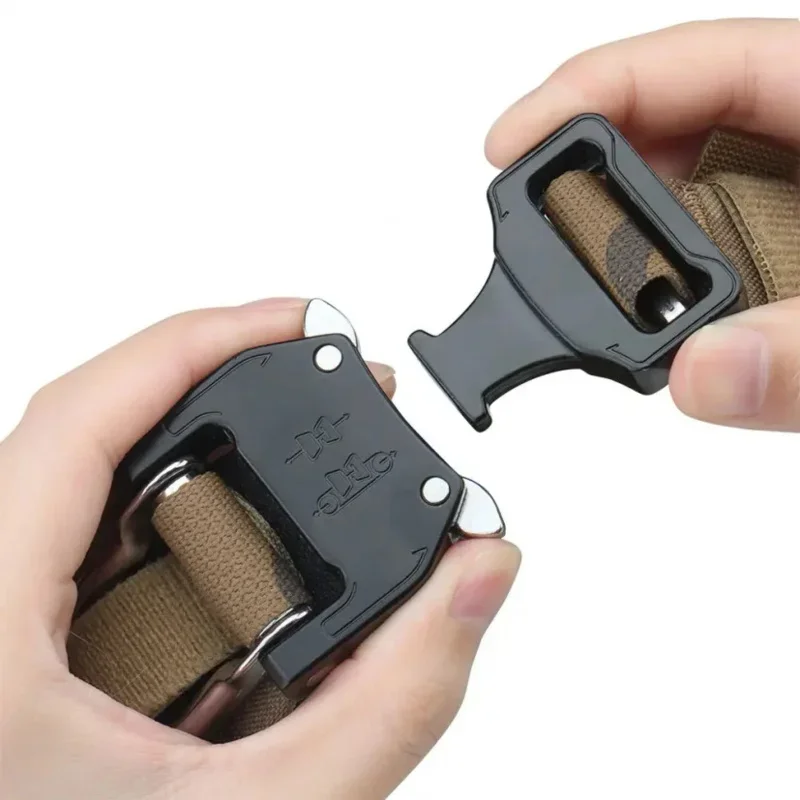 Tactcal Bison-cinturón Molle ligero, Bulckle de liberación rápida de Metal, cinturón interior y exterior de 2 capas - imagen 4