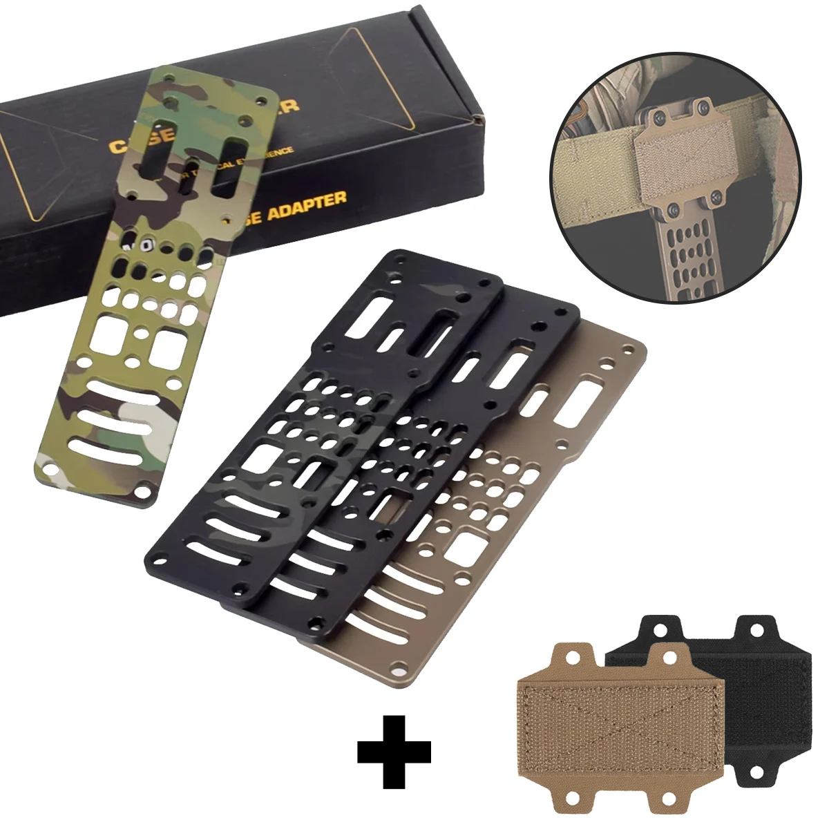 Adaptador de funda Modular táctica, plataforma de aleación de aluminio, funda de caza, extracción rápida, ajustable para caza, accesorios Airsoft