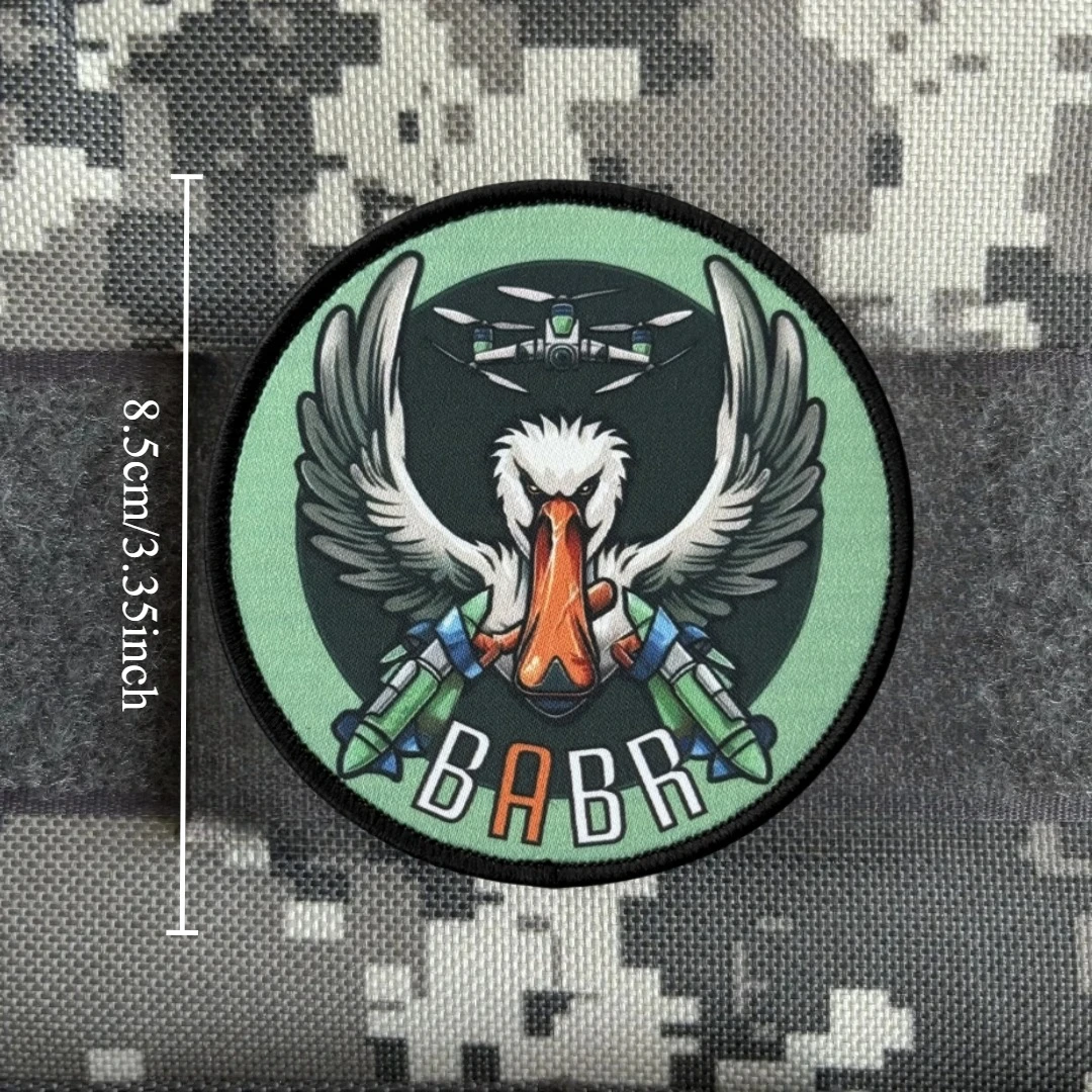 Insignia de moral de Dron táctico, brazalete militar del ejército, parches de gancho y bucle impresos UAV para ropa, pegatina para mochila - imagen 2