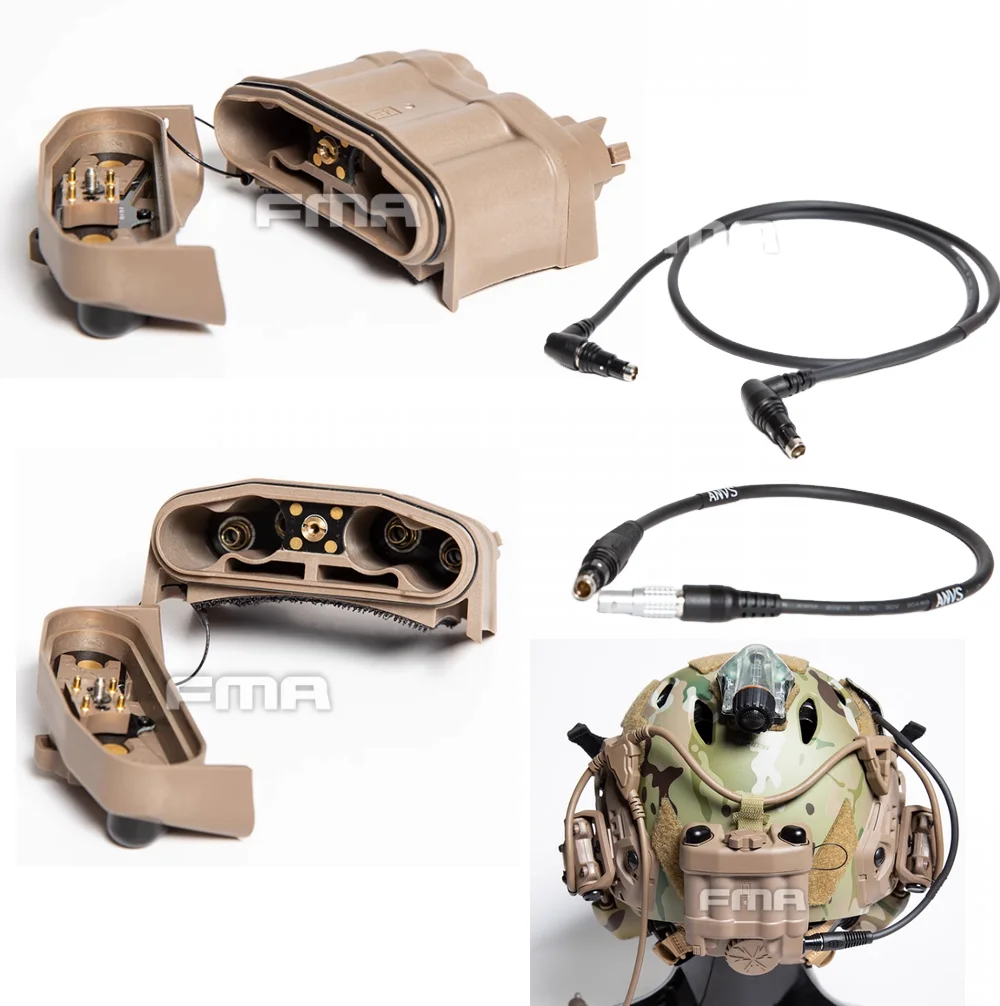 NVG PVS31 IR caja de batería estroboscópica infrarroja con línea de Cable versión funcional BNVD tipo L cabeza/cabeza recta juego de Paintball de caza - imagen 2