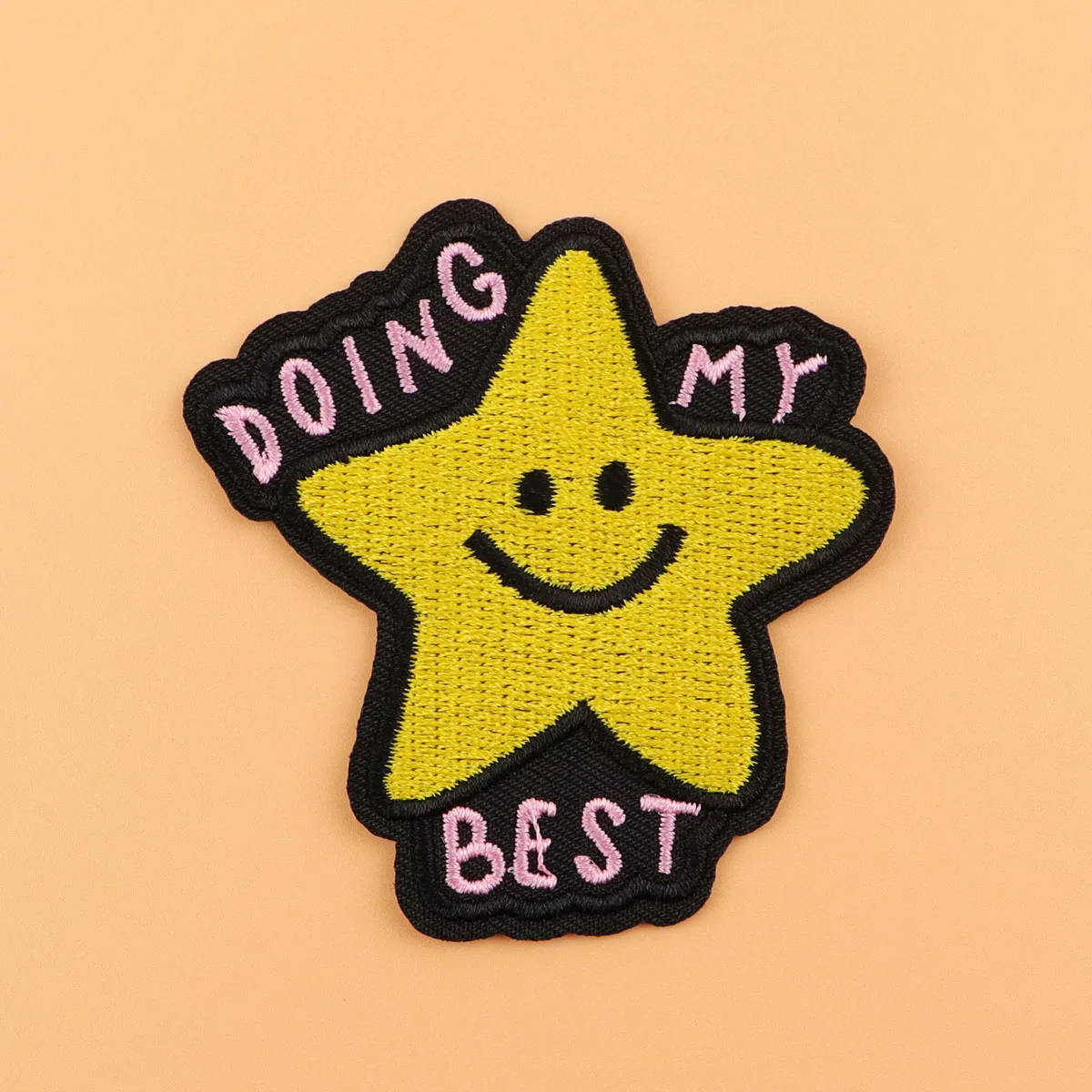 Parche bordado con cita de estrella para hacer mis mejores parches para planchar para ropa, parches termoadhesivos para ropa, insignias para coser DIY - imagen 4