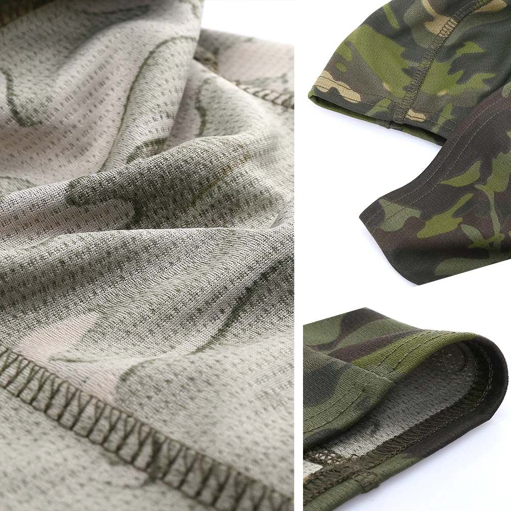 Máscara de cara completa para pesca, pasamontañas táctico de camuflaje, casco transpirable, capucha, esquí, ciclismo, senderismo, bufanda deportiva, sombrero, cuello, cubierta para la cabeza, hombres - imagen 5