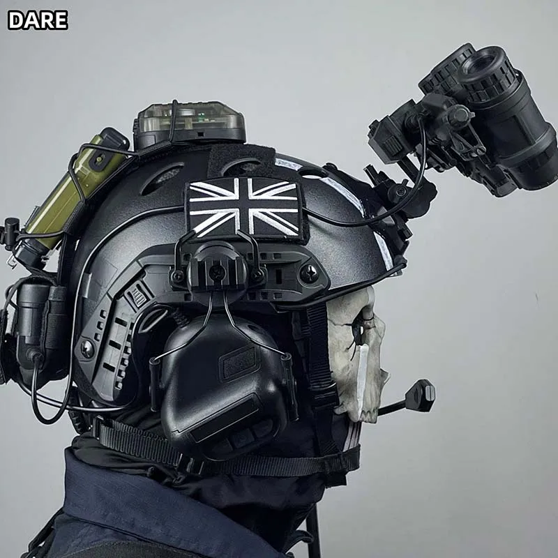 Night Ops Spectre Conjunto completo de casco táctico RÁPIDO: uso en múltiples escenarios para cosplay, convenciones de anime, paintball y airsoft - imagen 4