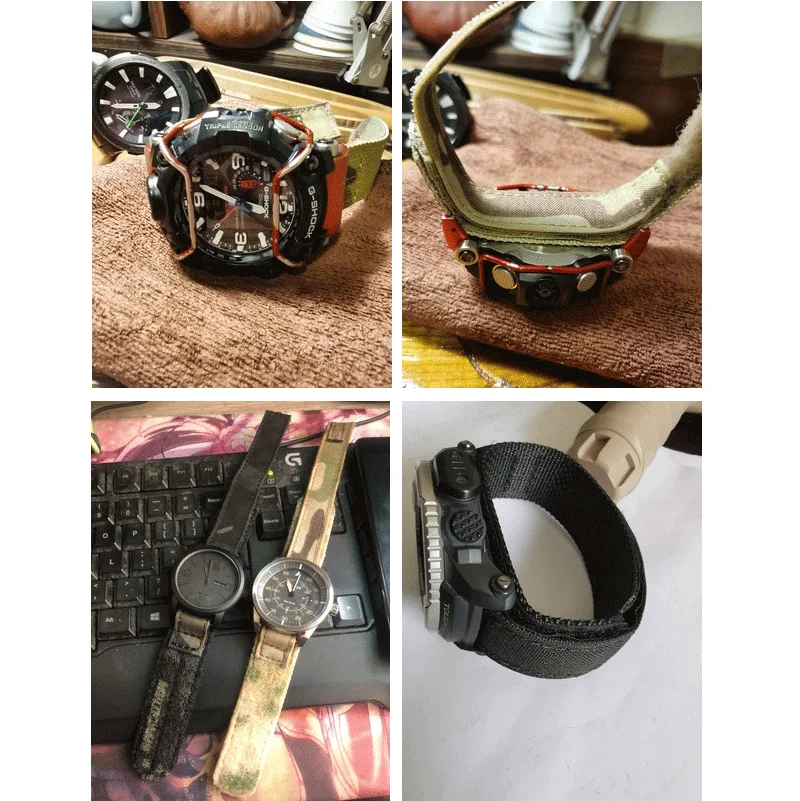 Correa de ventilador táctica militar Multicam correa de repuesto para reloj de camuflaje de 20MM - imagen 4