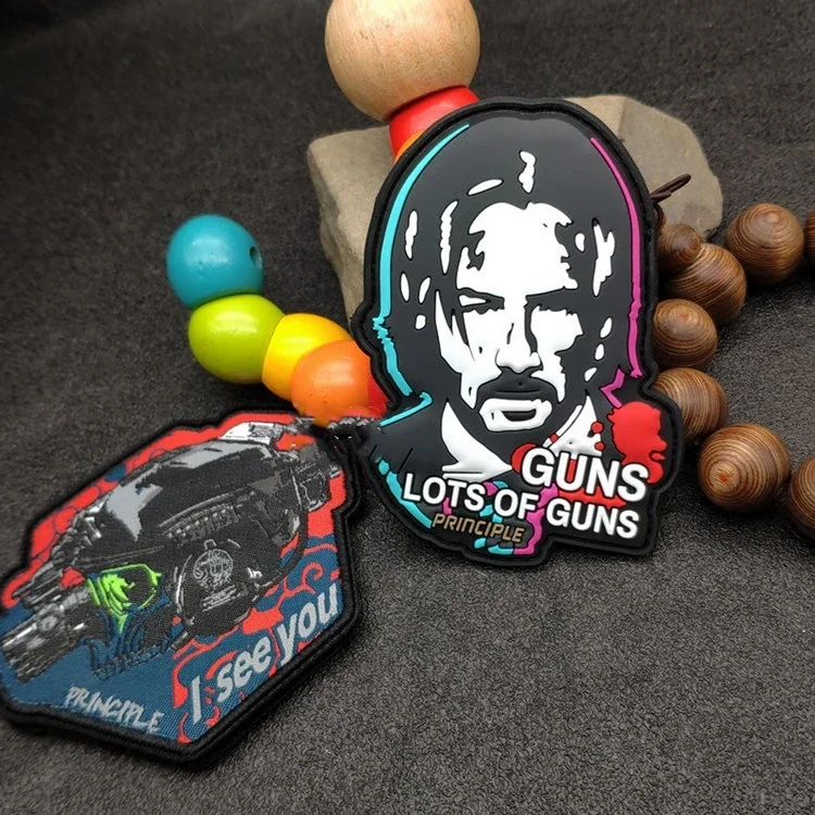 Keanu-brazalete de líneas clásicas, insignia de moral con personalidad, pegatina táctica, parches militares - imagen 2