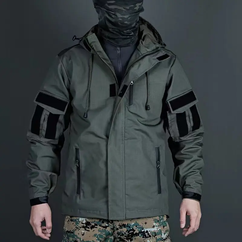 Chaqueta táctica impermeable para exteriores, cortavientos de camuflaje de las fuerzas especiales, ventilador de Stormtrooper, novedad - imagen 4