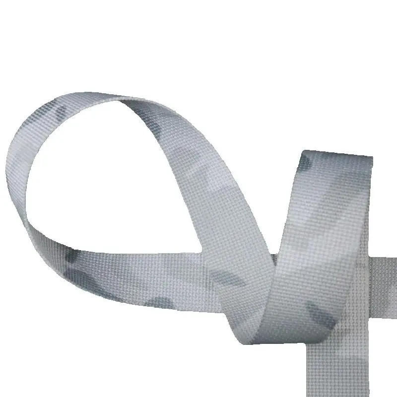 Correas de camuflaje para nieve de 2,5 CM, chaleco táctico Molle con estampado Cp blanco, correas para los hombros, cinta adhesiva de gancho y bucle de 10cm - imagen 2