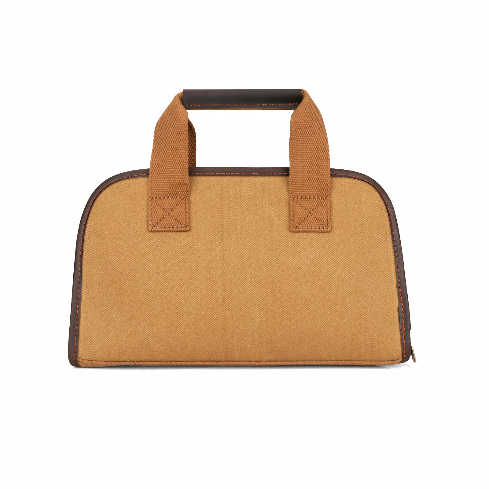 Tourbon-bolsa táctica para pistola de caza, bolsa de almacenamiento suave para pistola, Funda de lona y cuero con soportes para munición, tiro acolchado de lana - imagen 5