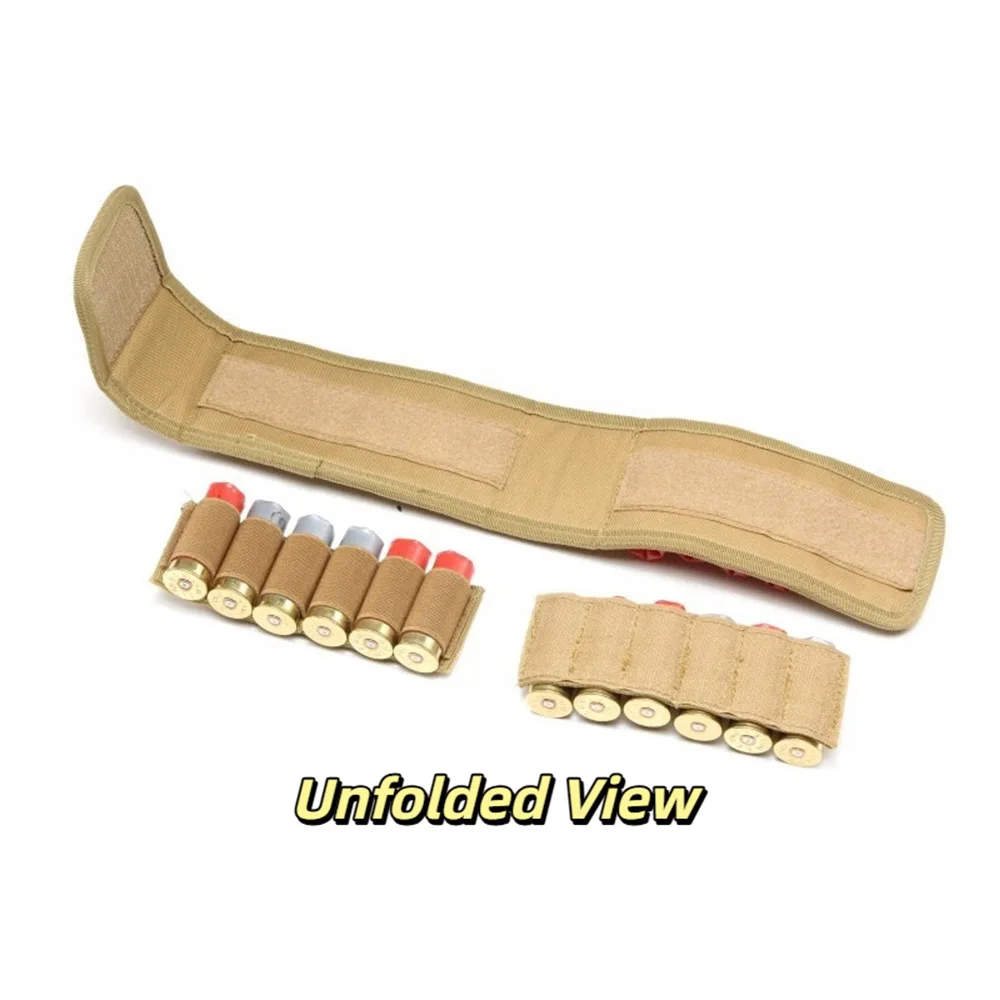 Bolsa táctica para revistas MOLLE, soporte redondo de 16 conchas de munición 12GA, bolsa para cartuchos de bandolera de caza para Airsoft - imagen 4