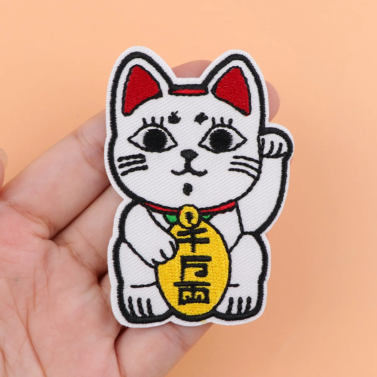 Parche de hierro de monstruo de Anime, parche para ropa, parche bordado de gato divertido, accesorios de ropa, pegatinas de costura