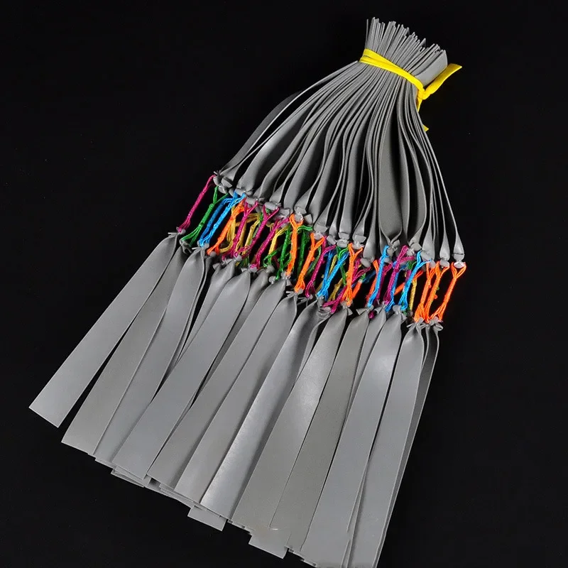 Banda de goma plana para disparar peces con tirachinas, dardos, caza al aire libre, elasticidad, varios colores - imagen 4