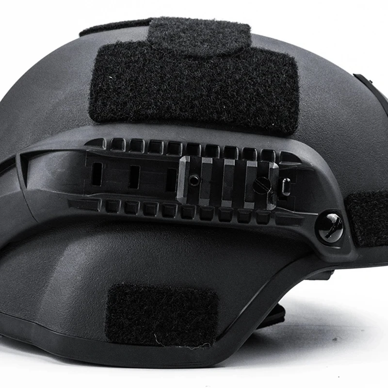 BOOIU, 2 uds., deslizador de riel para casco, accesorio de riel para casco táctico Airsoft, juego de montaje de linterna de plástico, adaptador de riel para casco de estilo rápido - imagen 3
