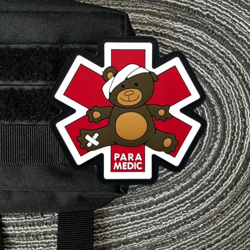 Parche táctico de PVC PARA MEDEC para ropa, insignia de moral, parches militares con gancho y bucle, pegatinas para mochila, brazalete - imagen 4