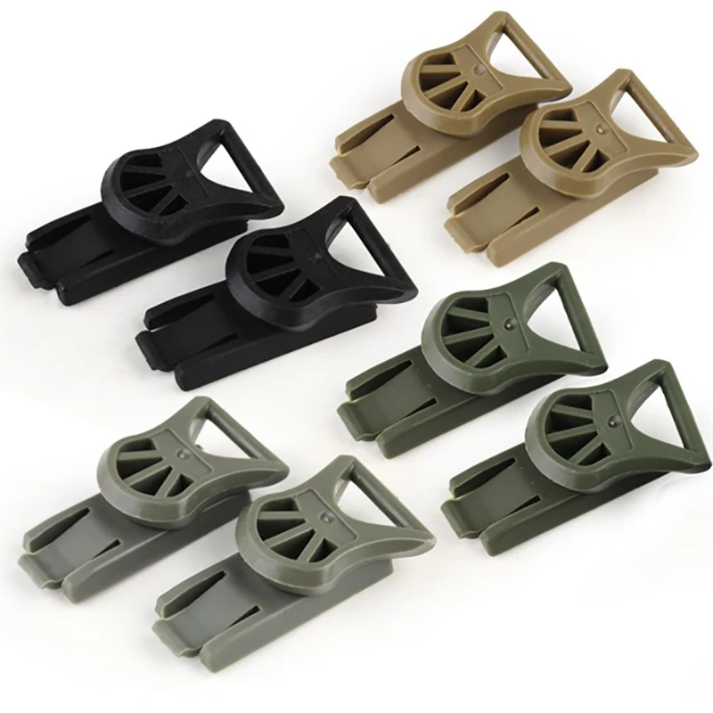 Accesorios tácticos para casco rápido Airsoft CS, Clips giratorios para gafas/adaptador Picatinny/cuerda de nailon para rieles guía/adaptador de montaje NVG - imagen 4