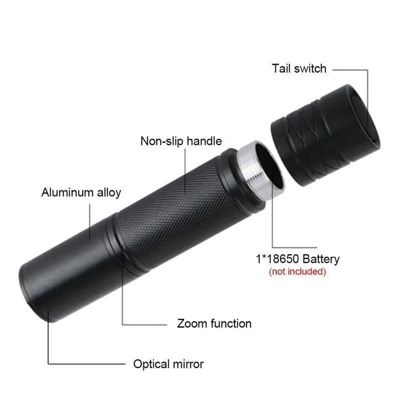 Vcsel-linterna infrarroja de 850nm y 940nm, linterna LED táctica con Enfoque Ajustable, iluminador de caza, armas de luz Ir, linternas para pistola - imagen 3