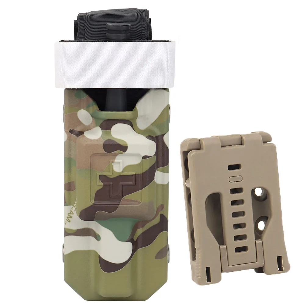 Torniquete táctico de emergencia para exteriores, primeros auxilios portátiles, hebilla de liberación rápida y lenta, fundas de camuflaje Airsoft, equipo de emergencia