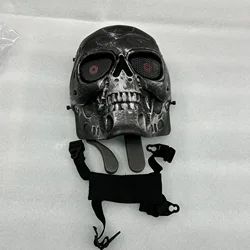 Mascarilla táctica Airsoft para acampar al aire libre y motociclismo - Estilo de terror inspirado en Terminator