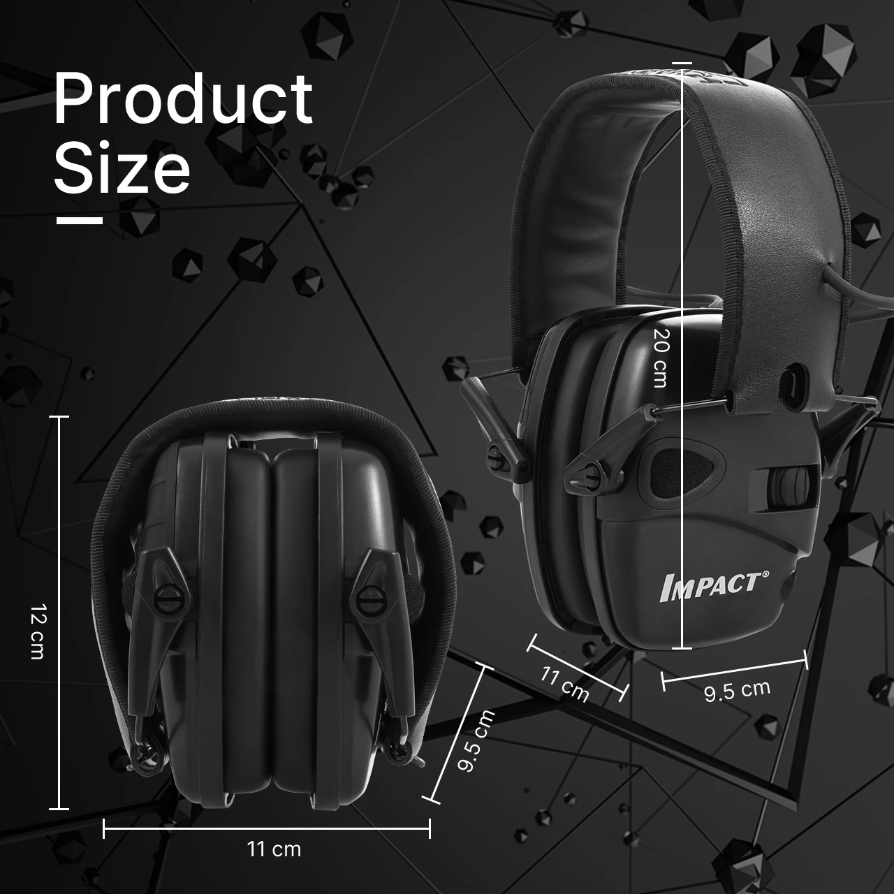 Nueva generación HL-01526 Impact Sport orejera electrónica auriculares protectores de tiro plegables - imagen 4