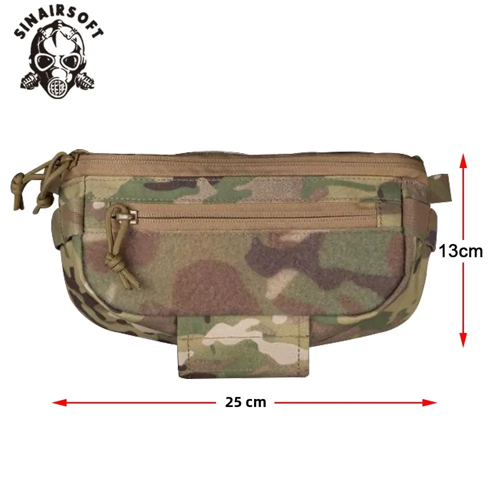 SINAIRSOFT-bandolera de combate táctico, bandolera compacta para el vientre, bolso de hombro de liberación rápida, chaleco integrado, portador de placa Airsoft - imagen 4