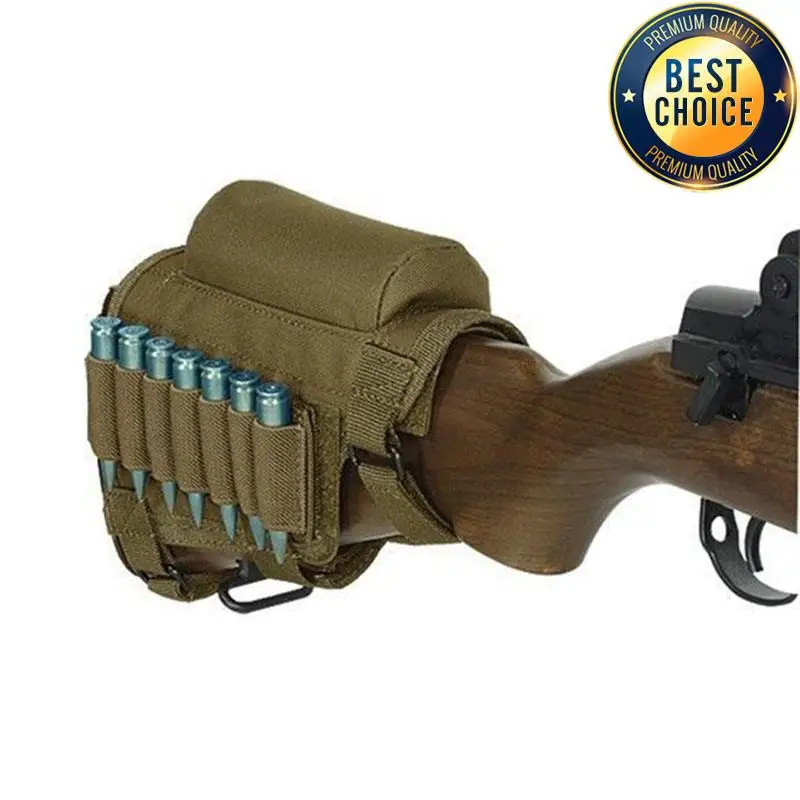 Soporte para balas de escopeta para caza al aire libre, bolsa para munición de pistola y Rifle de 98K, bolsa táctica para reposa mejillas, paquete de culata - imagen 5