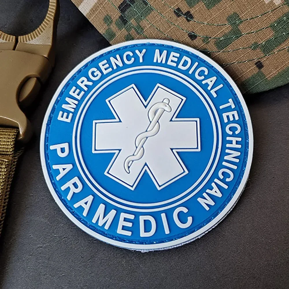 Parches de gancho y bucle de PVC 3D, estrella de la vida, serpiente, Batalla, señal de emergencia, emblema, insignias de moral en la mochila, pegatina de decoración - imagen 5