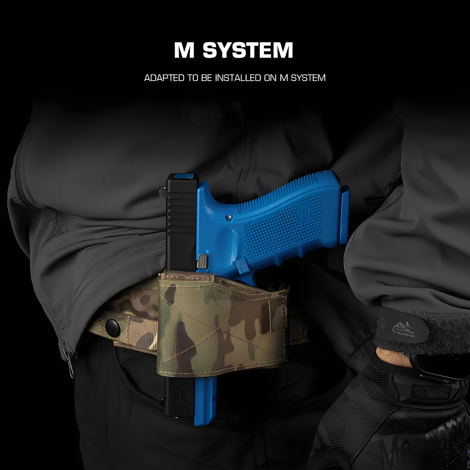 Funda de nailon Universal para mano izquierda y derecha, sujetador mágico MOLLE ajustable para la mayoría de las pistolas tácticas de liberación rápida, todos los tamaños - imagen 5