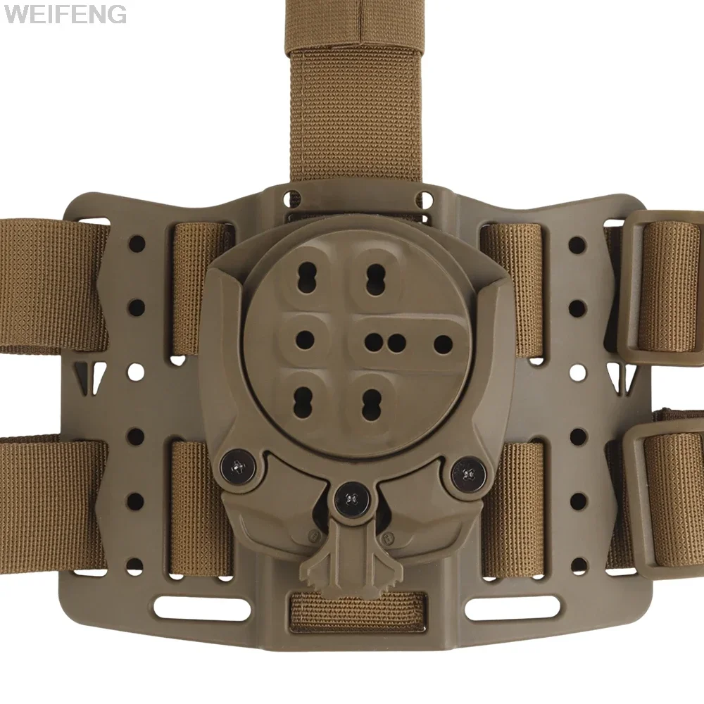 Adaptador de funda para pistola Drop Leg, paleta con rotación de 360 grados, funda para pistola, plataforma, Kit de liberación rápida, adaptador de funda para GL 17 M9 - imagen 2