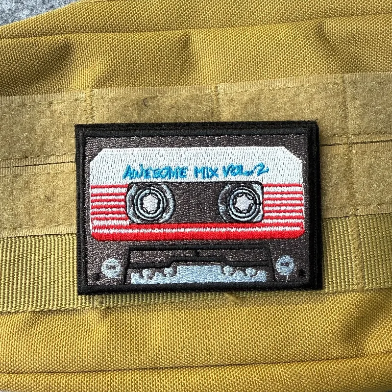 Parche bordado de casete, parches militares tácticos con gancho y bucle para mochila, apliques decorativos para ropa - imagen 3