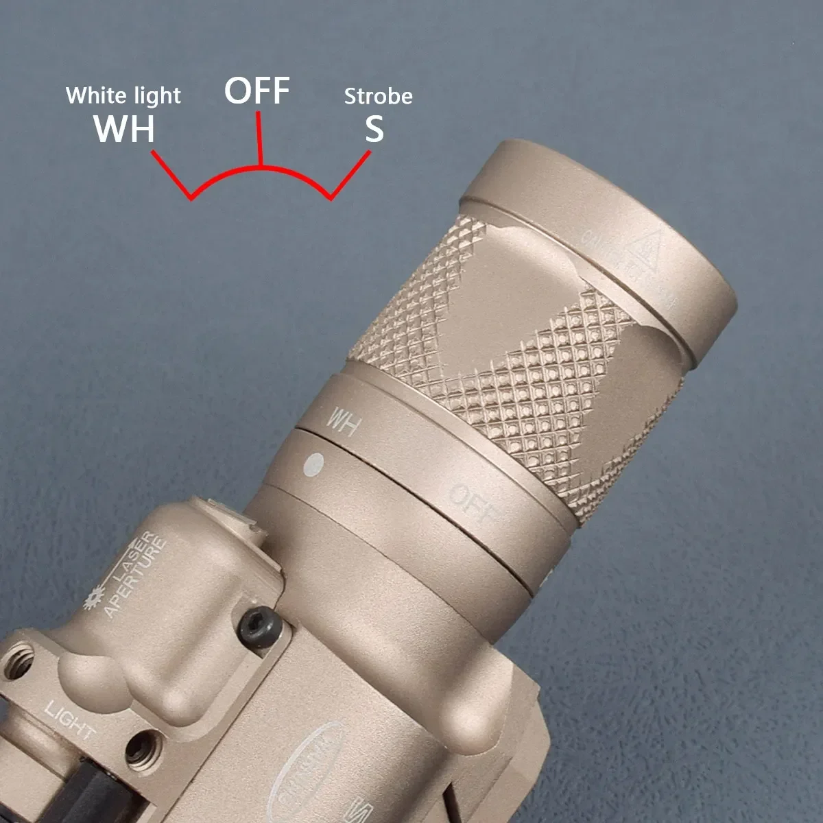 Pistola táctica SurefirPistol X300 X400 X400V X400U, explorador láser rojo y verde, luz LED para arma, linterna AR15 Gk 17 compatible con riel de 20mm - imagen 5