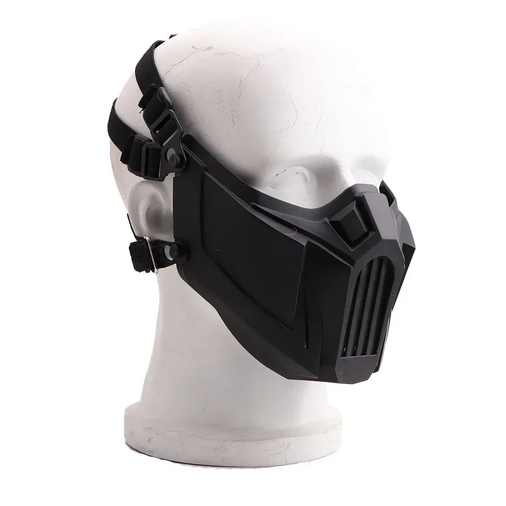 Máscara protección facial táctica ajustable CS Airsoft Milsim - imagen 4