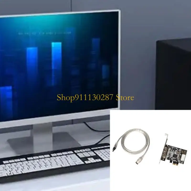 Tarjeta captura vídeo J1HC PCIE 1X a 1394, 1 tarjeta Firewire 1394A 6 pines + 2 tarjetas Firewire 1394B 9 pines - imagen 4