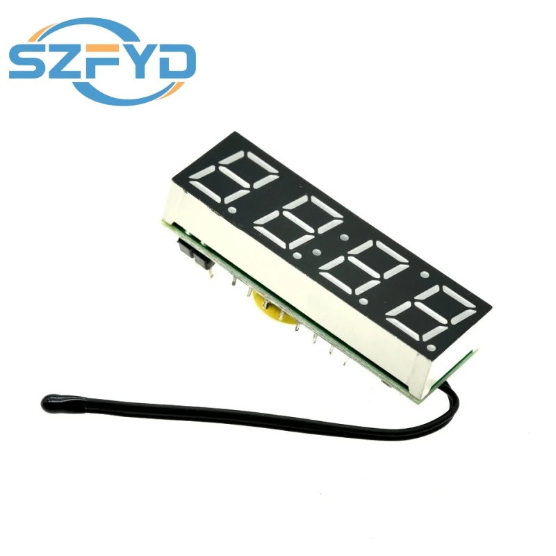Rojo Azul Verde BLANCO 3 en 1 LED DS1302 R8025T reloj Digital temperatura voltaje módulo tiempo termómetro voltímetro placa DC 5V-30 - imagen 2