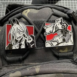 Parche metálico táctico Cazademonios motosierra para ropa y mochila