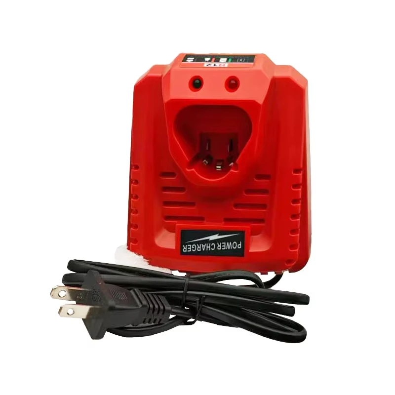 Piezas de herramientas eléctricas para cargador de batería de iones de litio Milwaukee M12 N12 3A reemplazo de carga rápida 48-11-2401 48-11-2402 C12B C12BX - imagen 3
