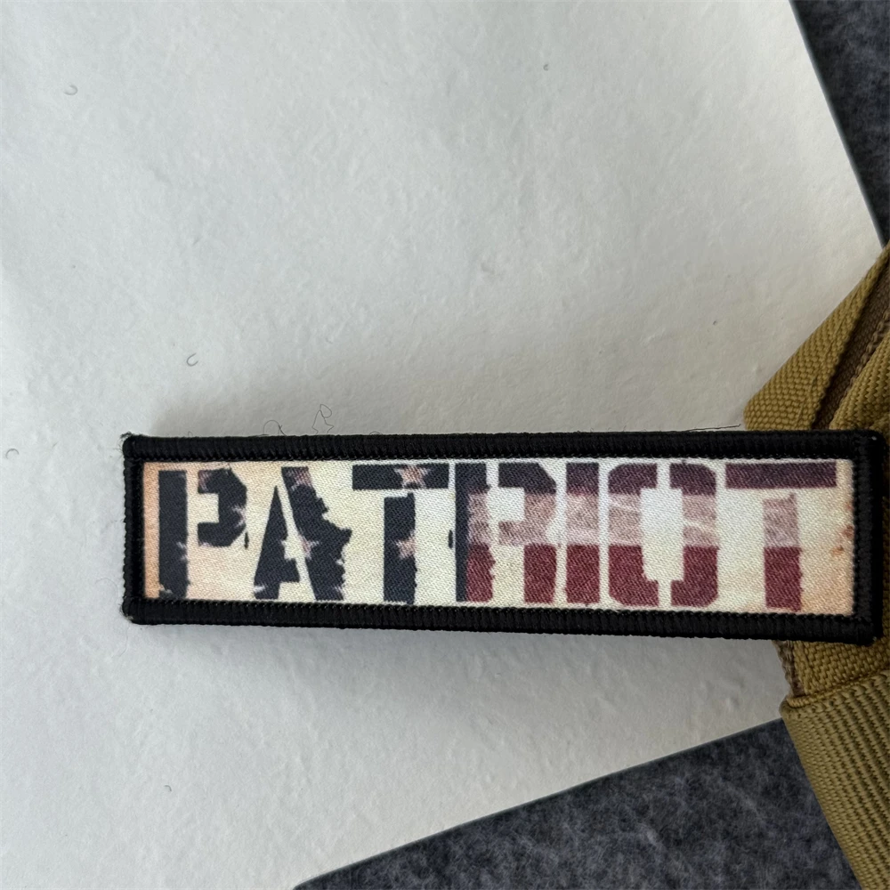 Parche del ejército PATRIOT, insignia de moral táctica, parches impresos de gancho y bucle para ropa, pegatina de equipo del ejército militar - imagen 4