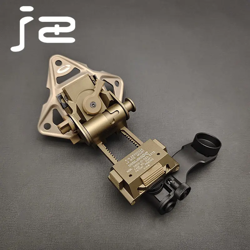 Sotac Wilcox L4G24 NVG montaje de casco y brazo J NVG adaptador de soporte de casco PVS14 accesorios de desmontaje de visión nocturna - imagen 4
