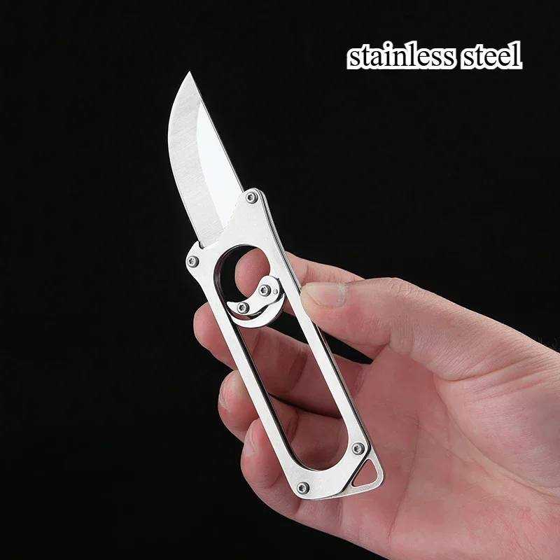 Cuchillo táctico de acero inoxidable para camping y autodefensa - imagen 2