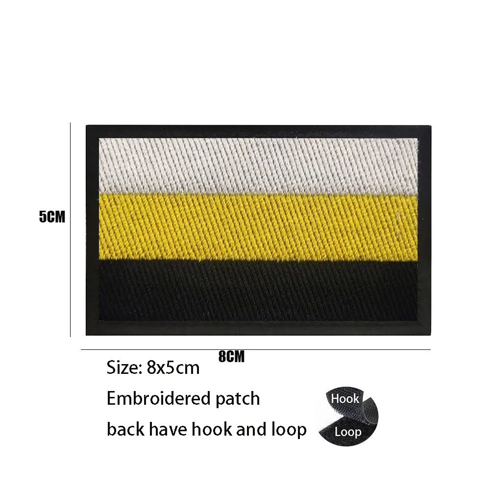 Insignia para bolsa al aire libre, brazalete de águila rusa, bordado, zarista, doble cabeza, tela de águila, mochila, parches de gancho y bucle para ropa - imagen 5