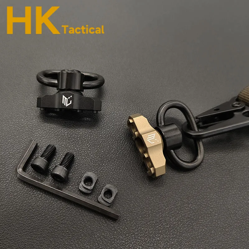 Hebilla de correa de liberación rápida de Metal Airsoft Tactical MLOK QD Sling Mount, sistema de riel MLOK, accesorios de caza al aire libre - imagen 4