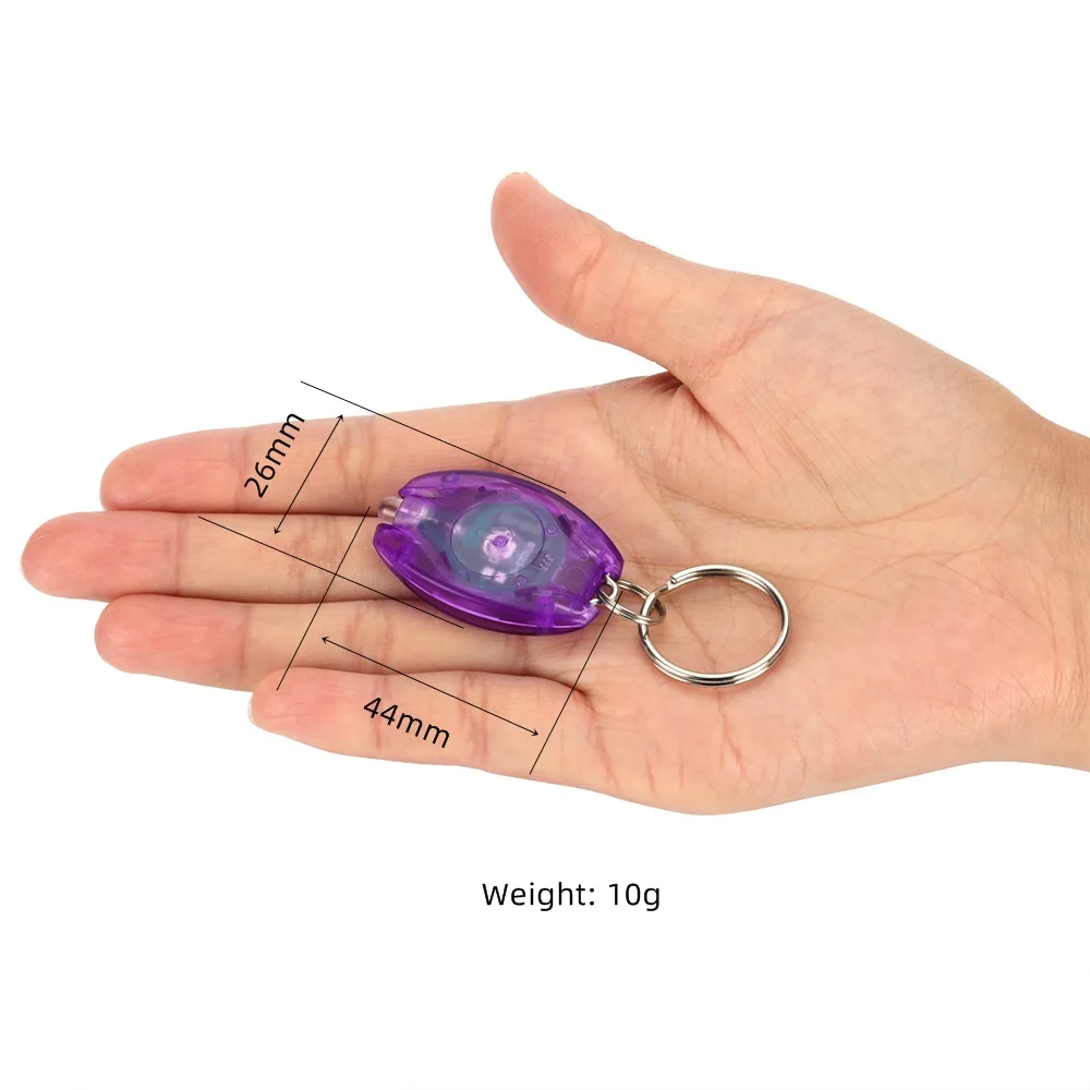 Llavero con luz Led, Mini luz blanca Popular y multicolor, mochila escolar para niños, mochila, escaleras, iluminación de emergencia, lámpara de linterna - imagen 4