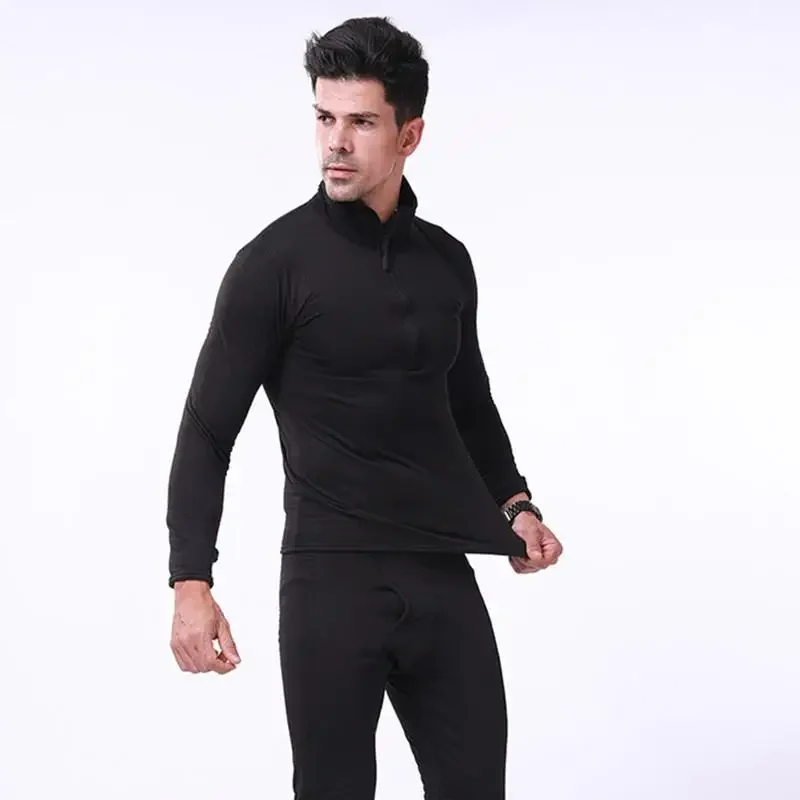 Nuevo invierno, nueva ropa interior térmica de alta calidad, conjuntos de ropa interior para hombres, ropa interior térmica de entrenamiento para el sudor de lana de compresión, ropa para hombres - imagen 4