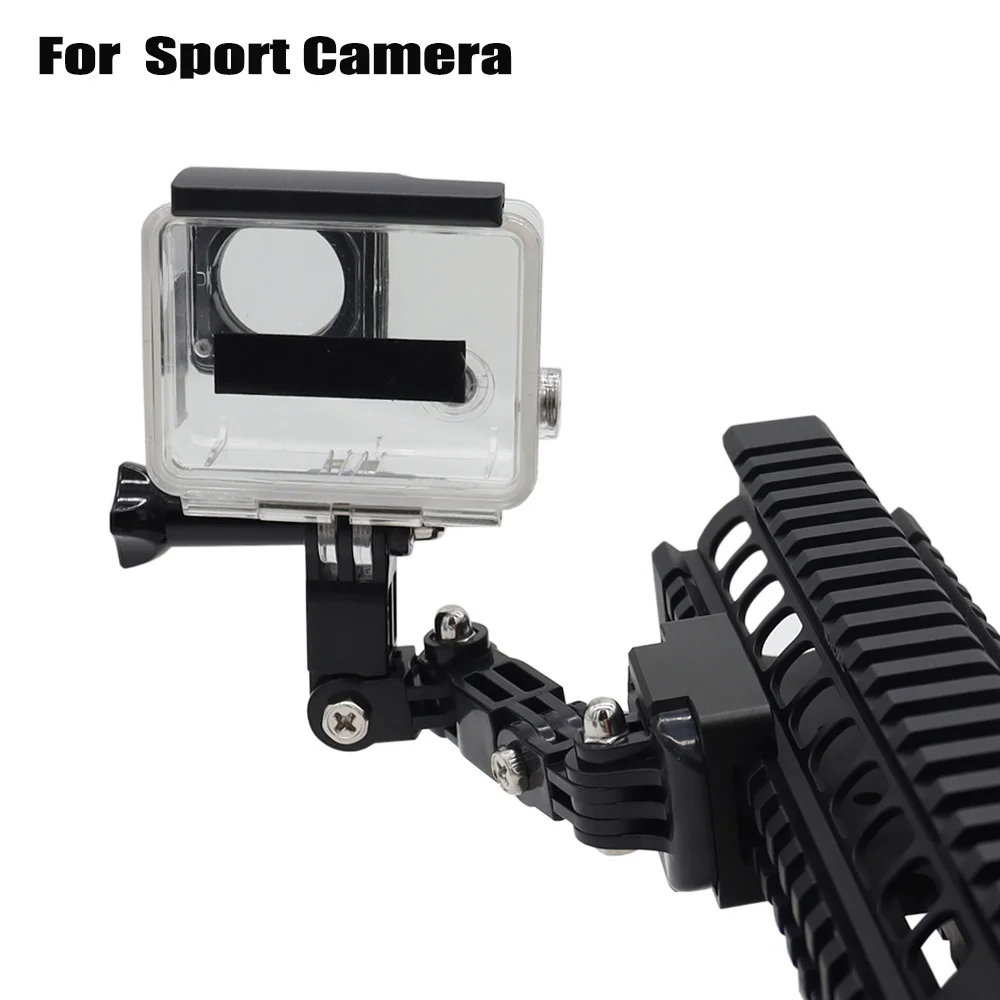 Nuevo soporte táctico para teléfono con montaje en riel Picatinny de 20mm, soporte para cámara para teléfonos móviles Iphone, cámara deportiva Gopro - imagen 5